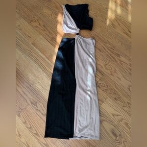 Elegant Black and Cream Women Dress
